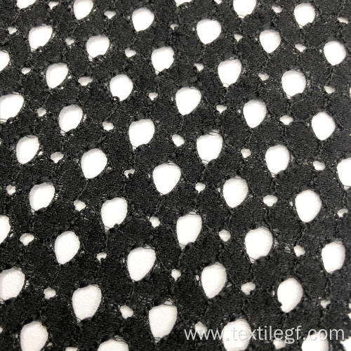 Black Lace Knitting Fabric